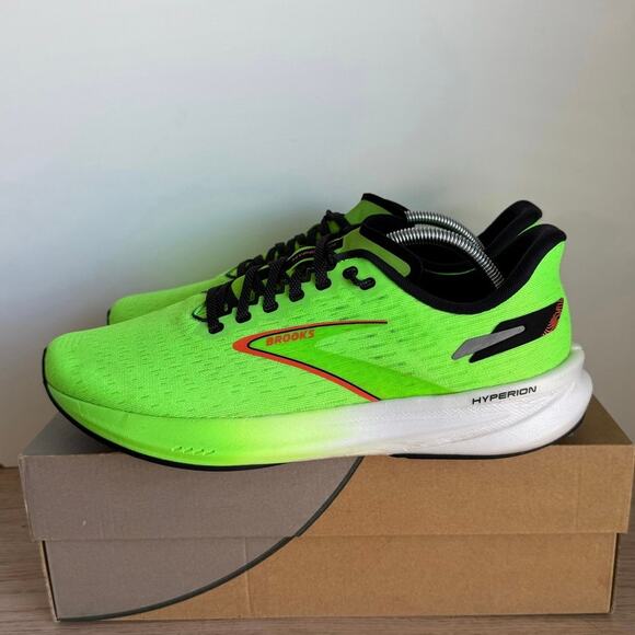 Brooks Hyperion ‘Green Gecko’ Men Athletic Running Sneakers - SZ  11 - Picture 5 of 12